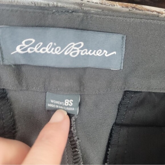 Eddie Bauer Womens Grey Curvy Fit Pants Size 8 Short - Picture 4 of 16